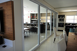 Esquadrias em alumínio para ambientes