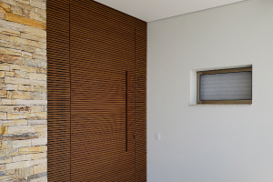 Porta social em alumínio